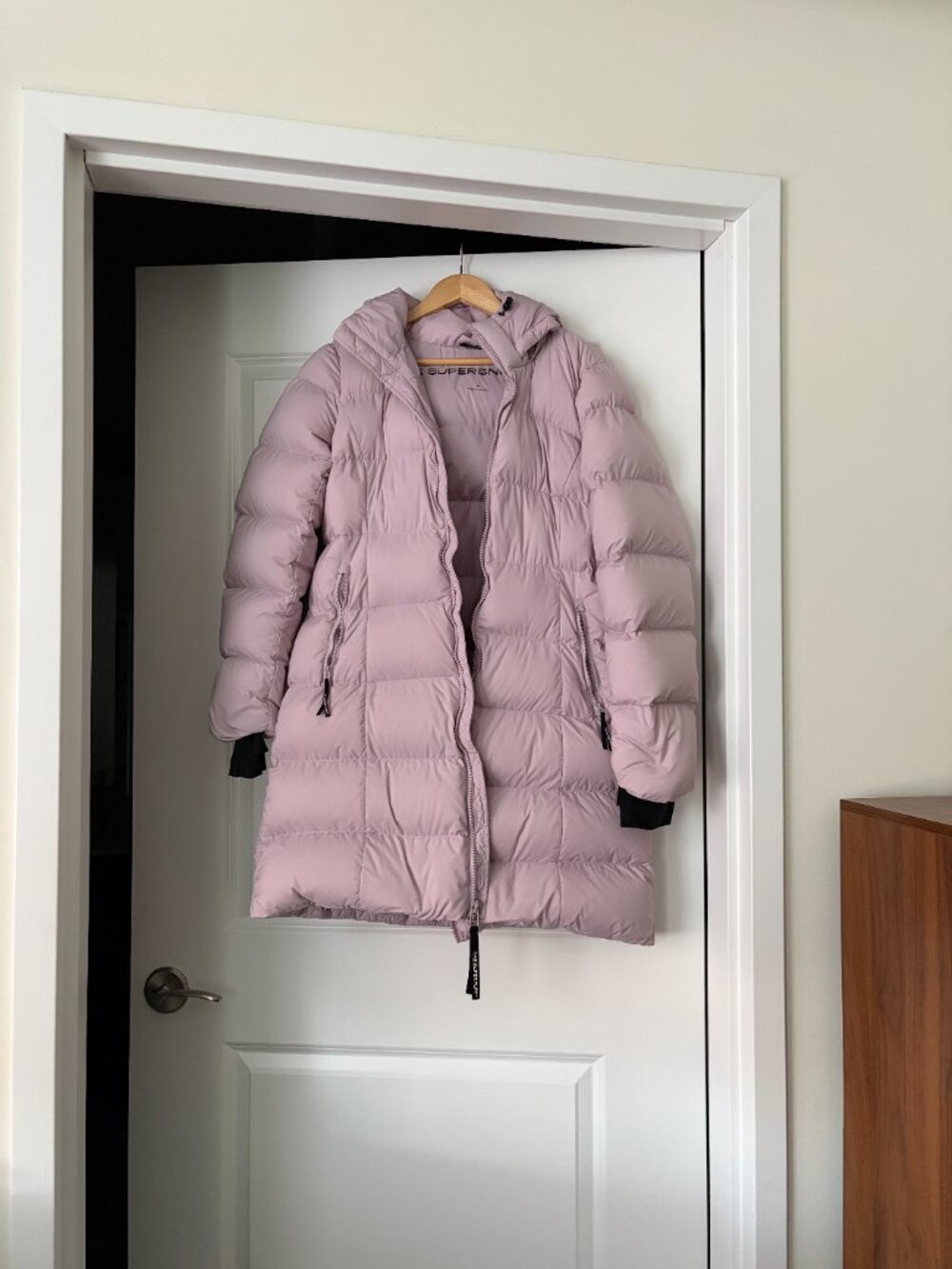 Aritzia Super Puff SUPERSNUG Mid-Length in Cloudy Lilac, Size L